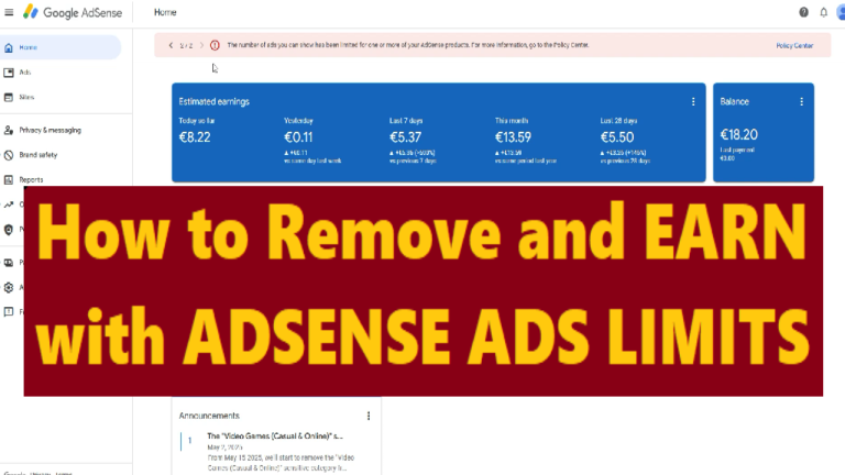 How to Remove Google AdSense Ads Limit Using Our Proven AdSense Arbitrage Traffic Strategy